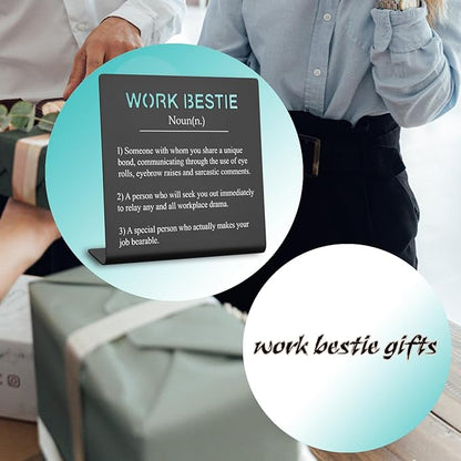 Office Gift For Work Bestie Gifts for Work Friends Women Best Coworkers Retirement Leaving Farewell Going Away New Job Gifts for Colleague Coworker Colleague to Friend Gifts (black) XLK07