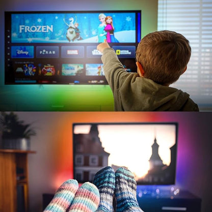 Nexillumi LED Lights for TV - 9.8ft RGB LED Strip Lights, APP Remote Control Music Sync for Bedroom
