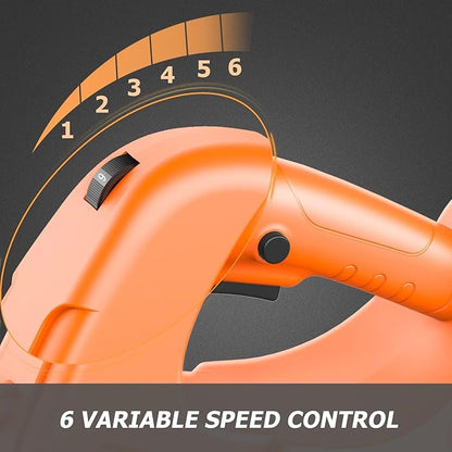 Leaf Blower - 320CFM 180MPH 21V Leaf Blower Cordless with 2 X 5.0 Ah Battery & Charger, Electric Leaf Blower Battery Powered Leaf Blower Lightweight for Snow Blowing & Lawn Care Yard Cleaning