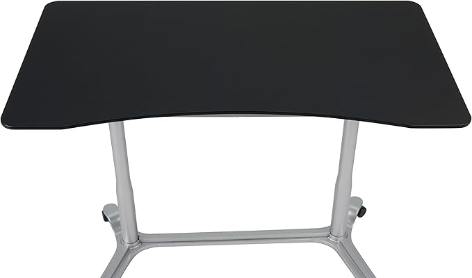 Calico Designs 51230 Sierra Height Adjustable Desk, Silver/Black 37.5 Inch