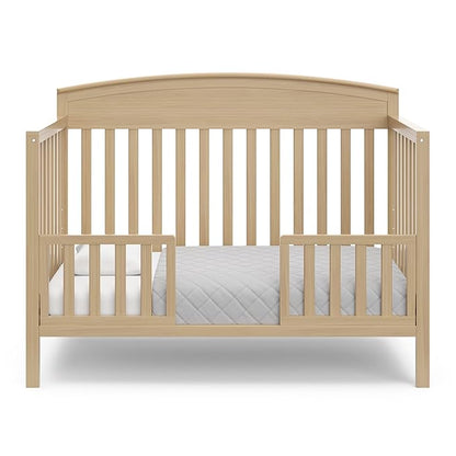 Graco Benton 5-in-1 Convertible Crib (Driftwood) – GREENGUARD Gold Certified, Converts from Baby Crib to Toddler Bed, Daybed and Full-Size Bed, Fits Standard Full-Size Crib Mattress