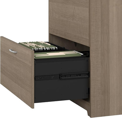 Bush WC31280 Cabot 2-Drawer Lateral File Cabinet, Letter/Legal, Ash Gray, 31-Inch