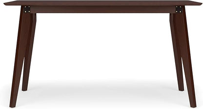 HON Basyx BSX55WPLMWMW Modern Home Office Wood Computer Desk, 55", Walnut