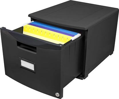 Storex 61265B02C File Cabinet, Case of 2, Black