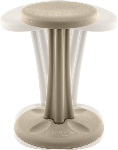Kore Kids Pre-Teen Wobble Chair - Flexible Seating Stool for Classroom, Home & School, ADD/ADHD - Made in The USA - Age 10-11, Grade 5-6, Sand Dollar (18.7in)