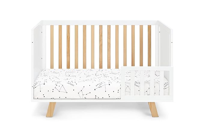 Suite Bebe Livia Convertible Crib in White & Natural