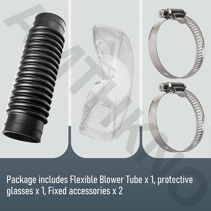 21001308360 Flexible Blower Tube Pipe W/Goggles for Echo PB-4600, PB-460LN, PB-461LN, PB-46HT, PB-46LN, PB-600, PB-6000 Backpack Blower - Replace 210013-08360, 21001308260
