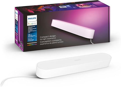 Philips Hue Smart Play Light Bar Base Kit, White - White & Color Ambiance LED Color-Changing Light - 1 Pack - Requires Bridge - Control with App - Works with Alexa, Google Assistant and Apple HomeKit