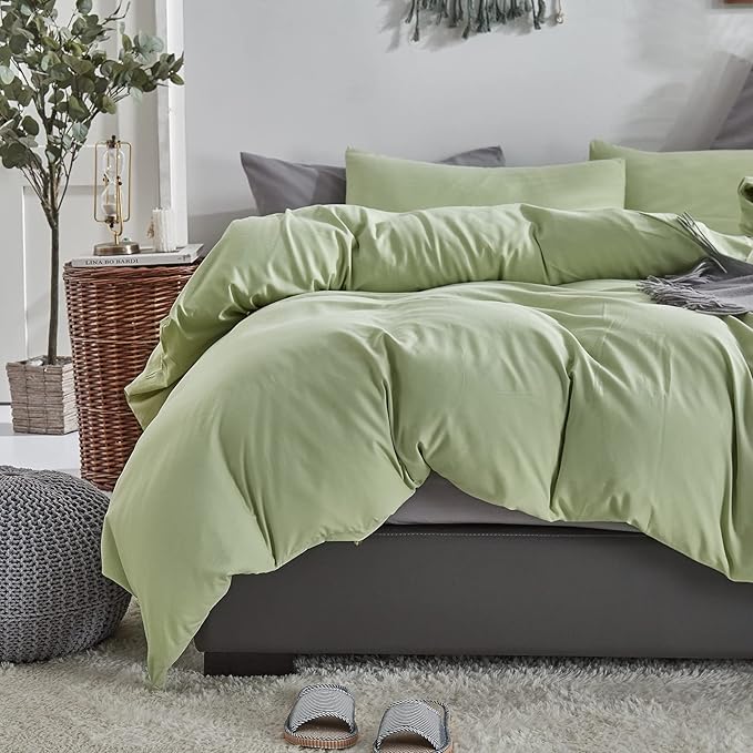 Light Green Comforter Set King Solid Sage Green Bedding Set Lightweight Women Soft Light Mint Green Blanket 3 PCs Durable Comforter Set King Men Breathable Sage Green Bed Comforter Set