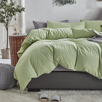 Sage Green Comforter Queen Light Green Bedding Set Soft Lightweight 3 Pieces Green Comforter Set 1 Queen Comforter (90x90 inches) with 2 Pillowcases (20x26 inches)