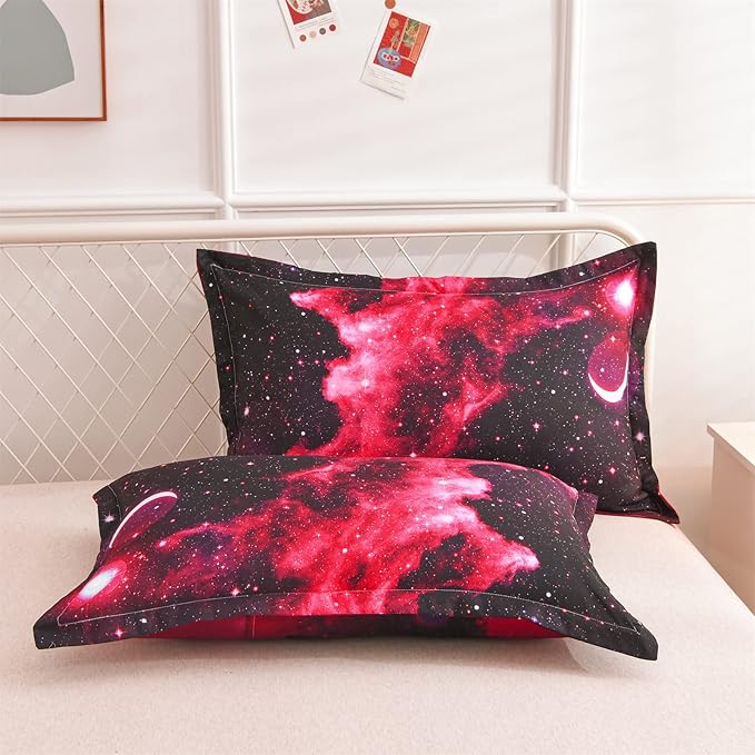A Nice Night 3D Galaxy Blanket Comforter Bedding Sets Home Textile with Comforter Pillowcase, Full Size
