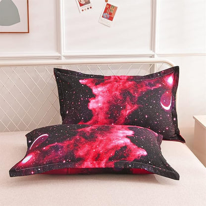 A Nice Night 3D Galaxy Blanket Comforter Bedding Sets Home Textile with Comforter Pillowcase, Full Size