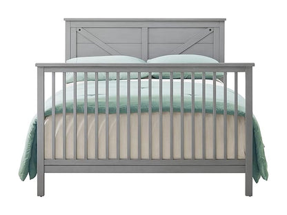 Oxford Baby Montauk Crib to Full-Size Bed Conversion Kit, Farmhouse Gray, GreenGuard Gold Certified
