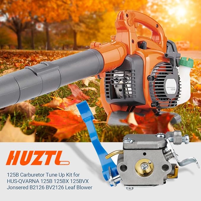 Huztl 125BV Carburetor Kit for Husqvarna 125B Handheld Leaf Blower 590460102