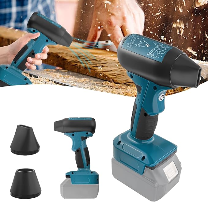 Mini Jet Blower Portable Violent Turbo Fan,Electric Compressed Air Duster for Makita Battery,Camping,Outdoors,Car,130000RPM High Speed Fan(18V Battery Not Included)
