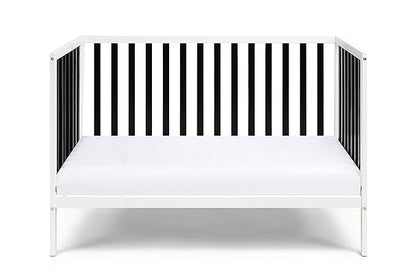 Baby Cache Deux Remi Island 3-in-1 Convertible Crib (Do Re Me) White & Black