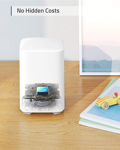 eufy Security eufyCam 2C Pro 2+1 Kit with Solar Panel 2W, Wireless Home Security System with 2K Resolution, 180-Day Battery Life, HomeKit Compatibility, IP67, Night Vision, and No Monthly Fee.