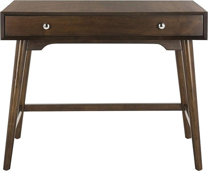 Safavieh Home Office Isadora Mid-Century Modern Walnut 1-drawer Desk