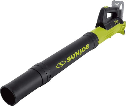 Sun Joe 24V-TB-LTE 24-Volt IONMAX Jet Blower Cordless Compact Turbine Leaf Blower 100-MPH, Kit (w/2.0-Ah Battery + Quick Charger)