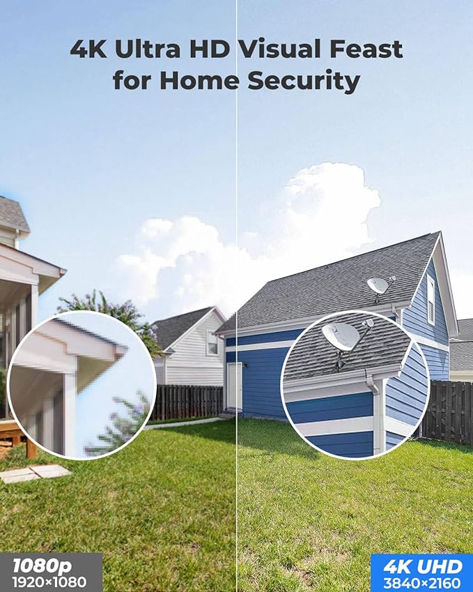 REOLINK 4K Outdoor Cameras for Home Security, IP PoE Dome Surveillance Camera with Human/Vehicle/Pet Detection, 25FPS Daytime, Work with Smart Home, Up to 256GB microSD Card, RLC-820A (Pack of 2)