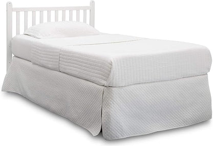 Delta Children Emery Mini Convertible Baby Crib & Twinkle Stars 3-Inch Waterproof Mini Crib Mattress, Bianca White