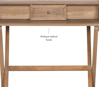 Linon Home Décor Griffin Gray Wash Folding Desk, Grey