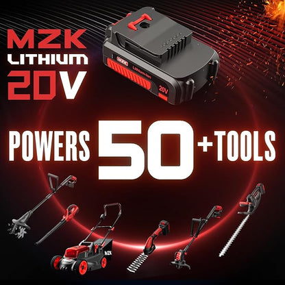 MZK Cordless Leaf Blower,20V Battery Powered Leaf Blower for Lawn Care, Electric Lightweight Mini Leaf Blower(2 * 2Ah Battery & Charger Included)