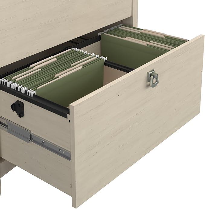 Bush Furniture Salinas Lateral File Cabinet, Farmhouse 2 Drawer File Cabinet for Home Office