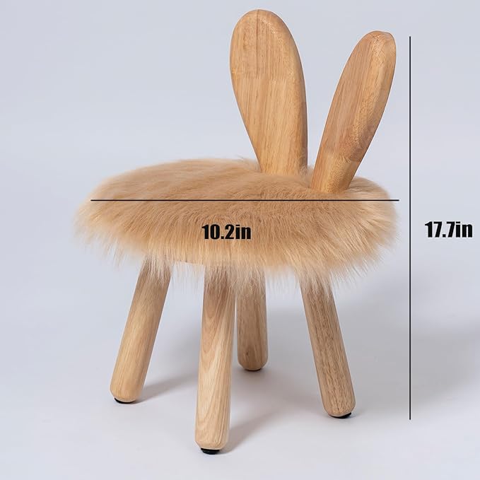 Wooden Toddler Chair Rabbit Stool Suitable for A Variety of Color Rest Stool for Any Room Decoration Game Room Cute Chair