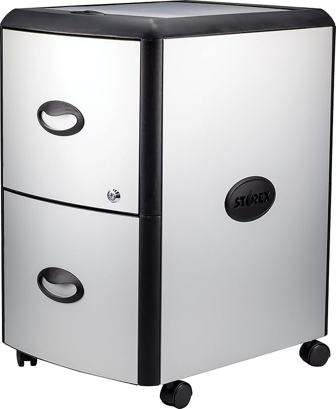 Storex 61351C01C File Cabinet, Black