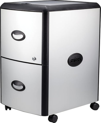 Storex 61351C01C File Cabinet, Black
