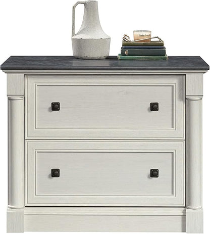 Sauder Palladia Lateral File, L: 36.81" x W: 22.01" x H: 29.61", Glacier Oak