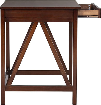 Linon Home Dcor Titian Laptop Desk, Antique Tobacco, 31.5" W x 24.02" D x 30" H