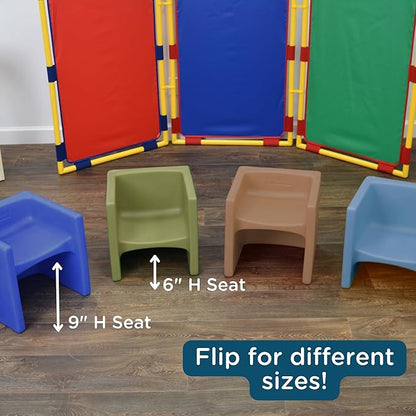 Children's Factory Woodland Set of 4 Cube Chairs