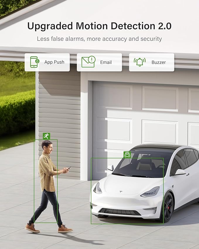ANNKE Security Camera System, 3K Lite 5-in-1 H.265+ 8CH eDVR with 1TB eSSD and (4) 1080p (2MP) Weatherproof Surveillance Wired Cams, AI Human/Vehicle Detection, 100ft Night Vision, Email Alert