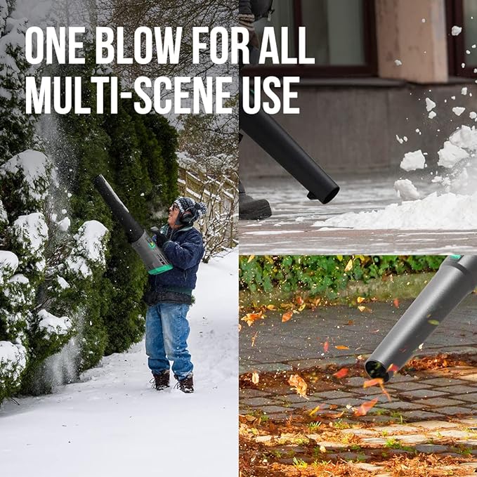 Litheli Cordless Leaf Blower 40V, Battery Leaf Blowers for Lawn Care, Lightweight Axial Blower for Blowing Leaf, Dust, Debris, with 2.0Ah Battery & Charger Included