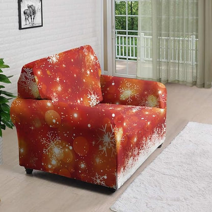 FKELYI Christmas Decor Sofa Couch Cover for Indoor Non-Slip Furniture Protector Easy Going Stretch Sofa Slipcover Washable Sofa Slipcovers S