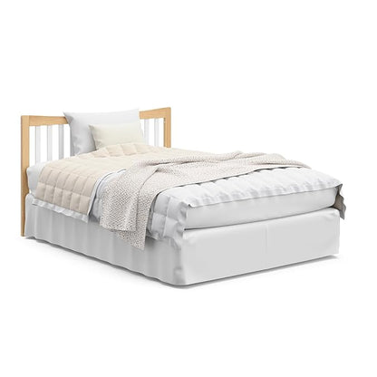 Graco Remi 4-In-1 Convertible Crib & Changer With Drawer (White & Natural) – GREENGUARD Gold Certified, Crib And Changing-Table Combo, Includes Changing Pad, Converts To Toddler Bed, Full-Size Bed