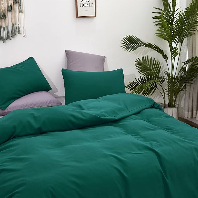 Green Comforter Set King Dark Green Bedding Set Soft Lightweight Pure Emerald Green Comforter Men Women Durable Green King Blanket Breathable Green Comforter Set Solid Green Bed Comforter