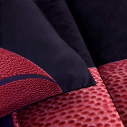 Btargot Basketball Comforter Sets Full for Boys Teens,3D Sports Basketball Bedding,Soft Microfiber Reversible Quilt with 3 Matching Pillow Shams