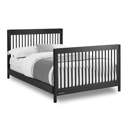 Delta Children Brooks 6-in-1 Convertible Crib - Greenguard Gold Certified, Midnight Grey
