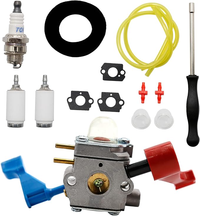 C1U-W12A Carburetor with Air Filter Repower Kit Replacement for Poulan FL1500 FL1500LE Leaf Blower C1U-W12B 530071629