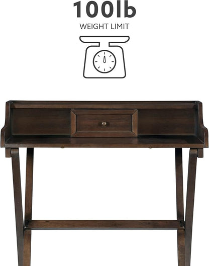 Linon Mable Folding Desk, Walnut