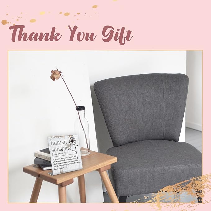Human Sunshine Definition Desk Signs Funny Appreciation Gifts for Women Thank You Gift for Friends Teacher Coworker Doctor Nurse Gift for Mom Aunt Sister Sunshine Party Decorations XLK11