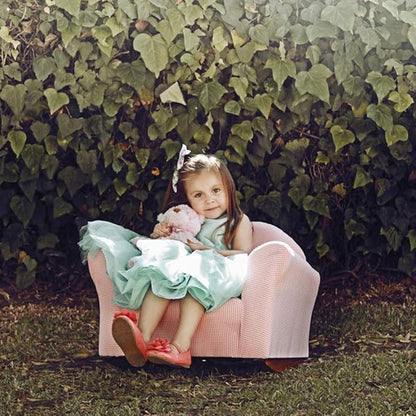 Keet Roundy Rocking Kid's Chair, Navy Microsuede