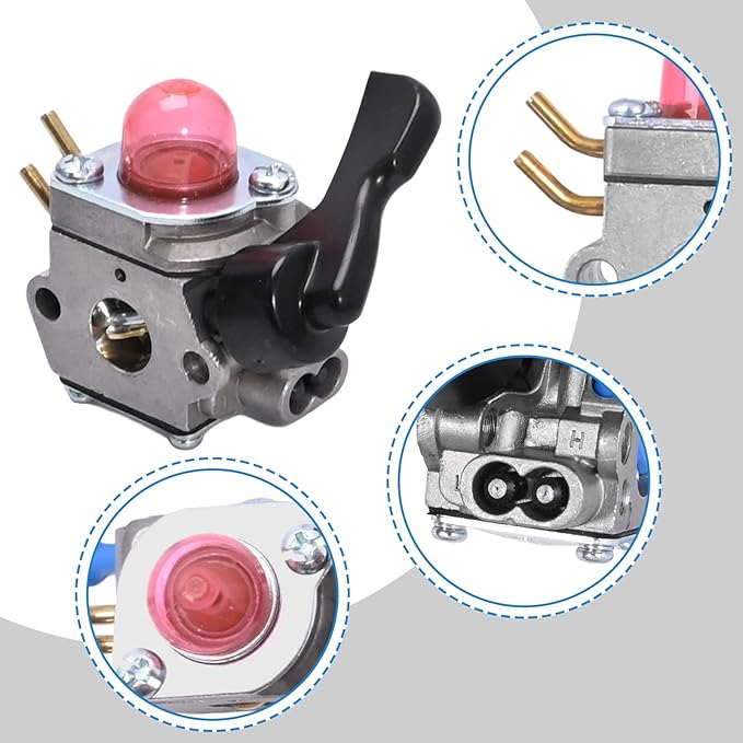 C1U-W46 Carburetor Kit Replacement for Husqvarna FB25 Handheld Blower For Weedeater FB25 FB-25 Blower for Zama C1U-W51B Carb
