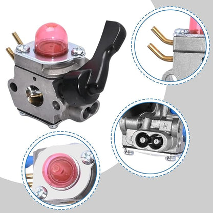 C1U-W46 Carburetor Kit Replacement for Husqvarna FB25 Handheld Blower For Weedeater FB25 FB-25 Blower for Zama C1U-W51B Carb