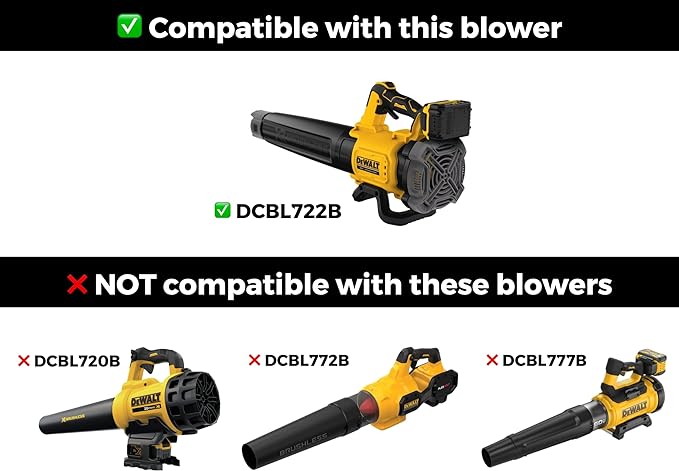 STUBBY Car Drying Nozzle for DEWALT Leaf Blowers - 20V MAX XR (DCBL722B)
