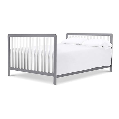 Carter's by DaVinci Colby 4-in-1 Low-Profile Convertible Crib in Grey and White, Greenguard Gold Certified