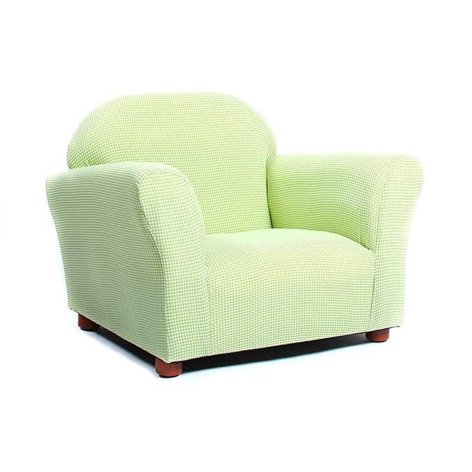 KEET Roundy Kid's Chair, Gingham Chair Only, Brown